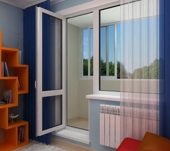 Balkontür und Fenster