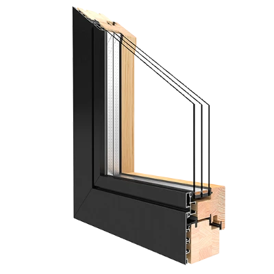 Holz-Aluminium Fenster Kiefer Duoline 68 mm