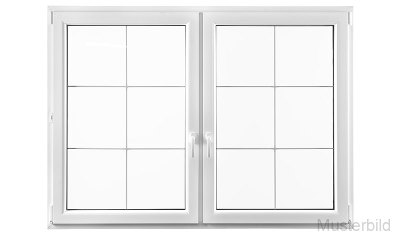 Kunststofffenster  iglo 5, zwei flügel, sprossen