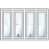 Schiebetür feste Flügel außen Schiebeflügel innen