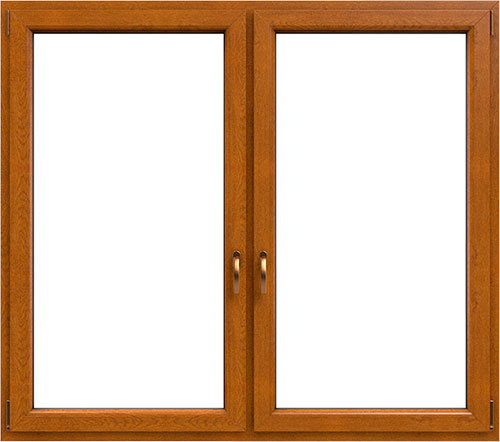 Fenster BxH 800x600 mm 2 fach Verglasung durchgefärbt Golden Oak Premium