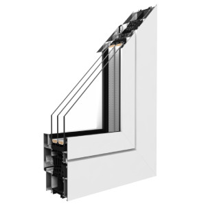 Drutex MB 86N SI Aluminium Balkontür