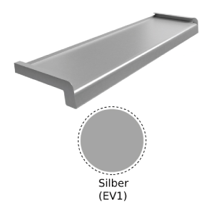 Fensterbank Aluminium Silber Eloxiert EV1