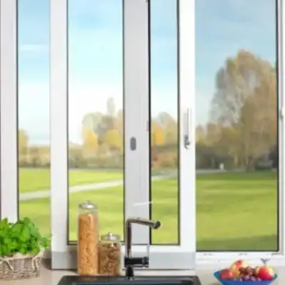 Horizontalschiebefenster in der Küche