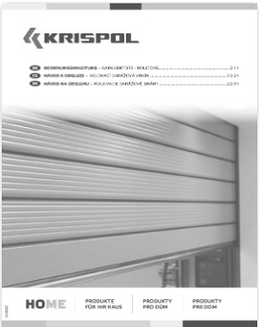 Rolltor Krispol  Bedienungsanleitung