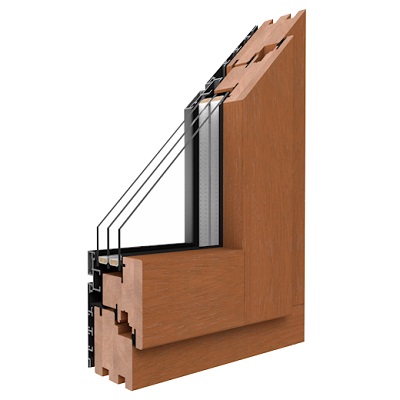 Holz-Alu Fenster Duoline 78