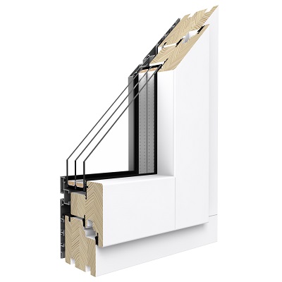 Holz-Alu Fenster Kiefer Duoline 78 mm