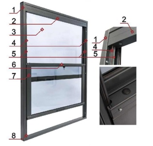 Vertikal Schiebefenster Einbau und Bedienungsanleitung