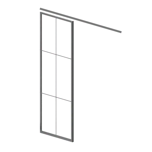 Schiebetür Stahl Glas einflügelig