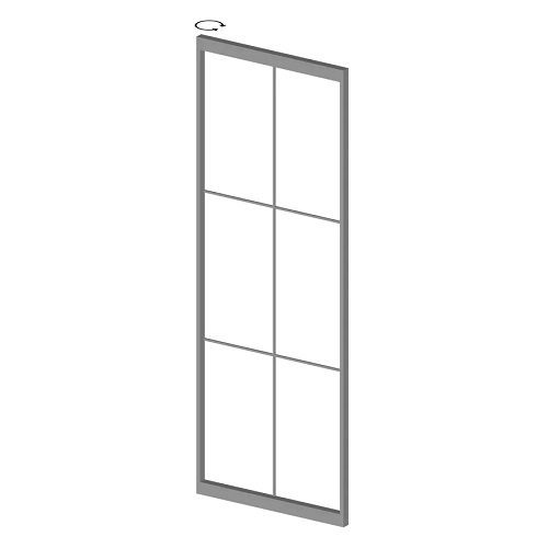Pivot-Tür Stahl Glas