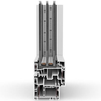 Aluplast energeto® neo Fensterprofil Schnitt