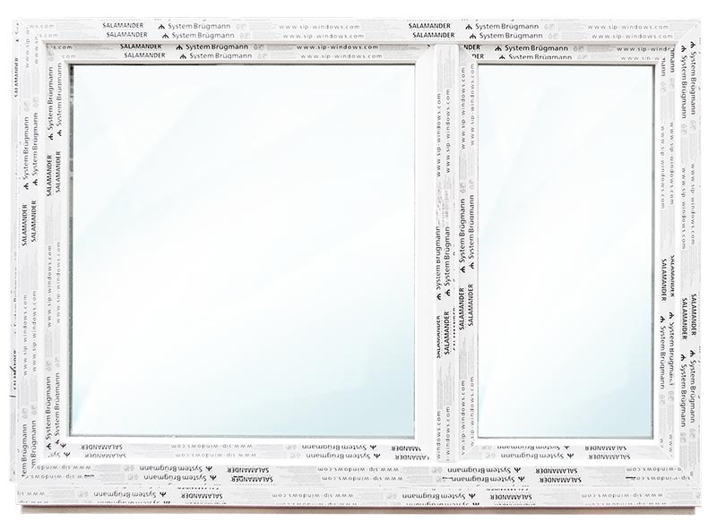 System Brügmann - Kunststofffenster Zweiflügelig