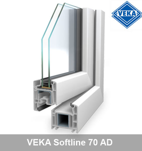 Kunststofffenster Veka softline 70AD