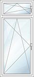 Obrlichtfenster einflügelig Oberlicht DKL, Flüegel DKL