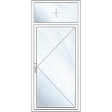 Obrlichtfenster einflügelig Oberlicht fenstverglast, Flüegel DR