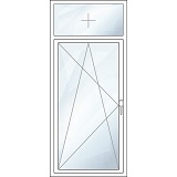 Obrlichtfenster einflügelig Oberlicht fenstverglast, Flüegel DKL