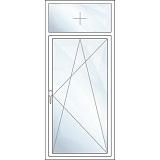 Obrlichtfenster einflügelig Oberlicht fenstverglast, Flüegel DKR