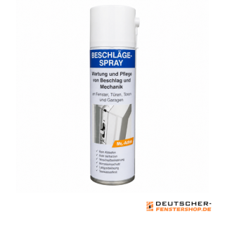 Beschlagspray 500 ml für Wartung und Pflege von Fenster- und Türbeschlägen und Garagentore
