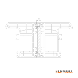 Statische Kopplung  mit Stahlflachprofil (Drutex Iglo Energy Sytem)