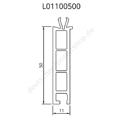 Rahmenanschlussprofil L01100500