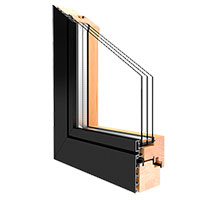 Holz-Aluminium Balkontür