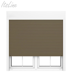 Sprossenfenster mit Aufsatzrollladen Fenster mit Aufsatzrollladen Metallic
